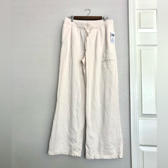 Disney Pants - NWT Disney Cream Wide Leg Sweatpants
